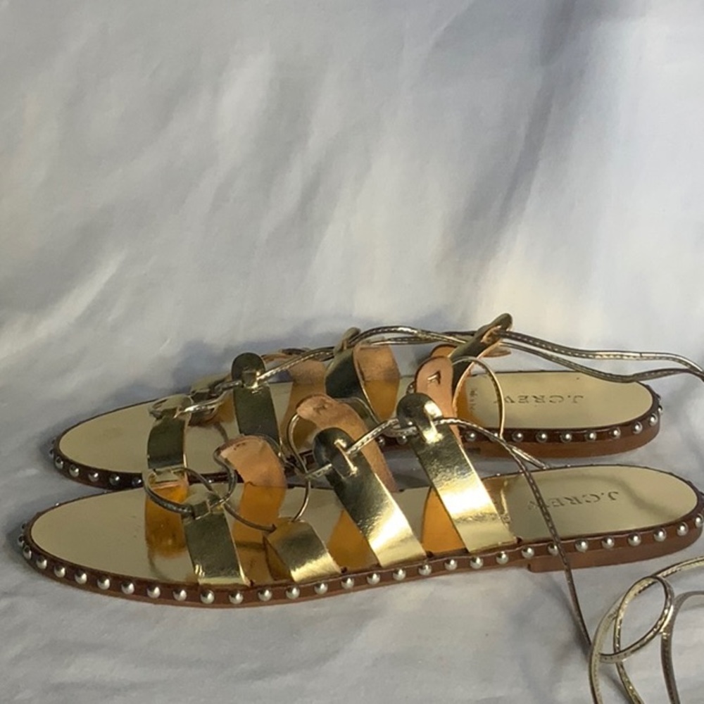 JCrew Studded Leather Gladiator Sandals